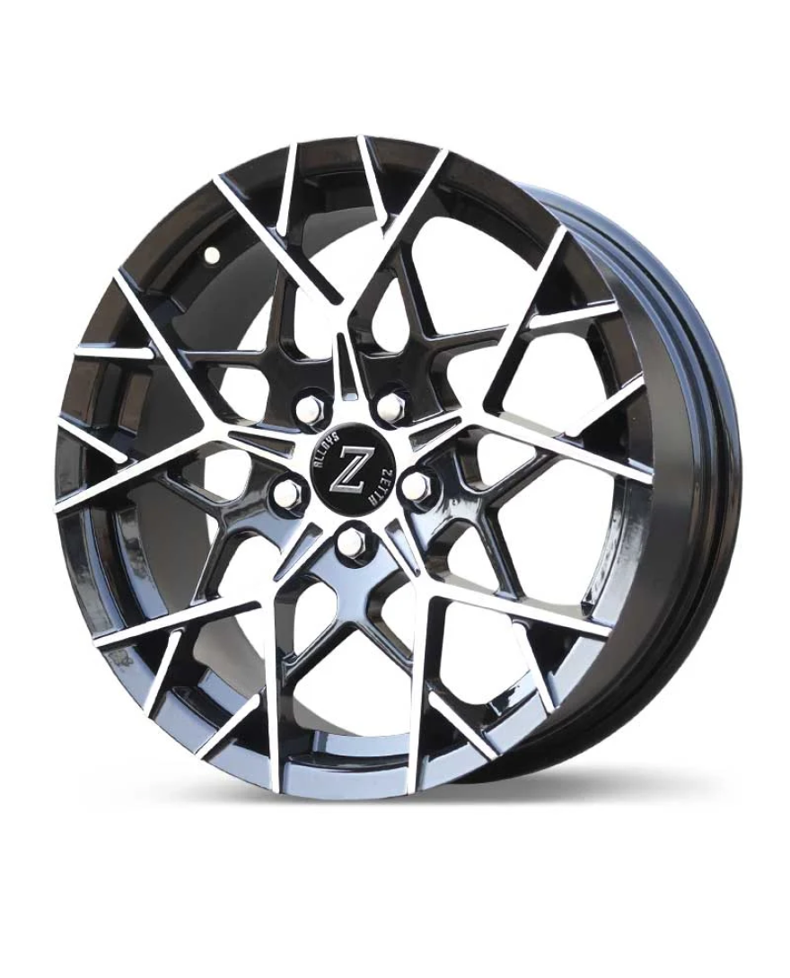 Zetta Alloy Wheels CA-911 16 Inch Black Machined BM finish PCD 5x100 |Size 16x6.5 Inch