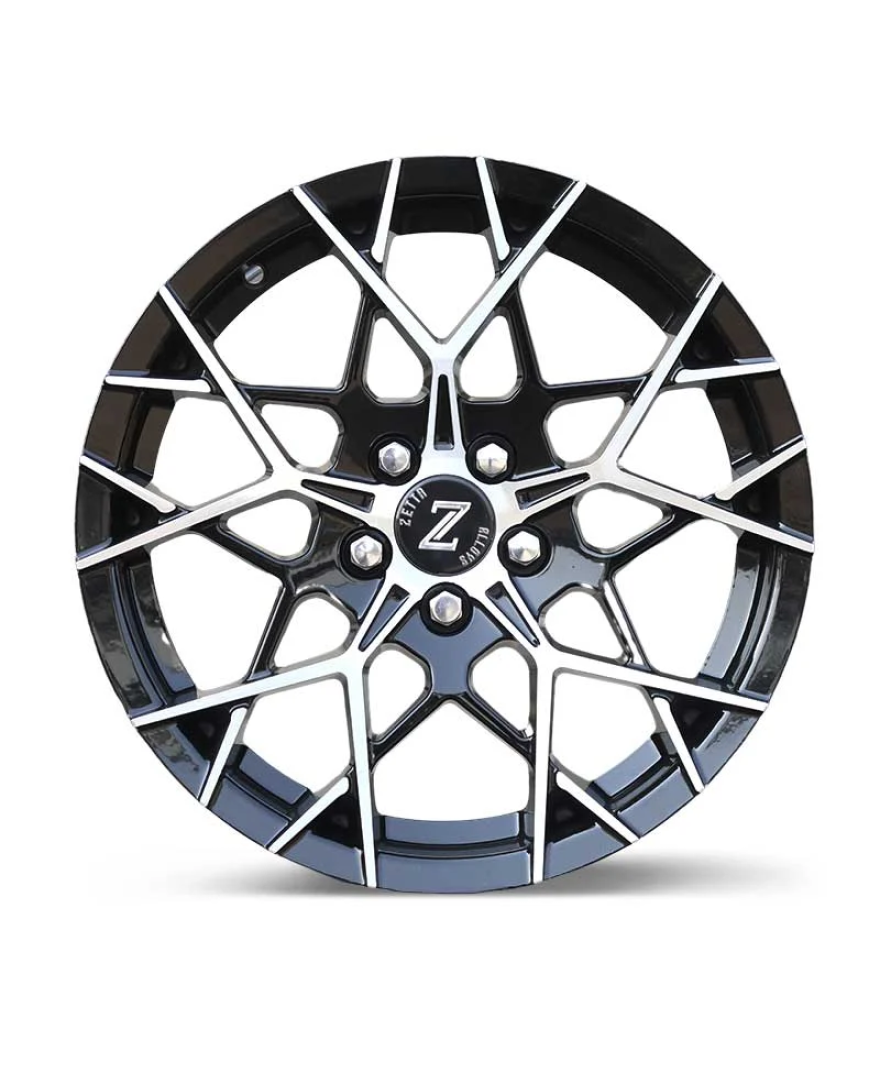 Zetta Alloy Wheels CA-911 16 Inch Black Machined BM finish PCD 5x100 |Size 16x6.5 Inch