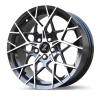 Zetta Alloy Wheels CA-911 16 Inch Black Machined BM finish PCD 5x114.3 |Size 16x6.5 Inch