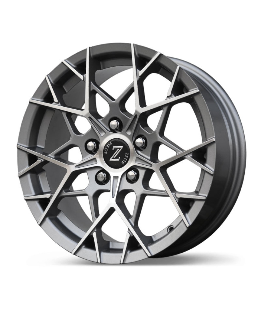 Zetta Alloy Wheels CA-911 16 Inch Gray Machined GM finish PCD 5x114.3 |Size 16x6.5 Inch