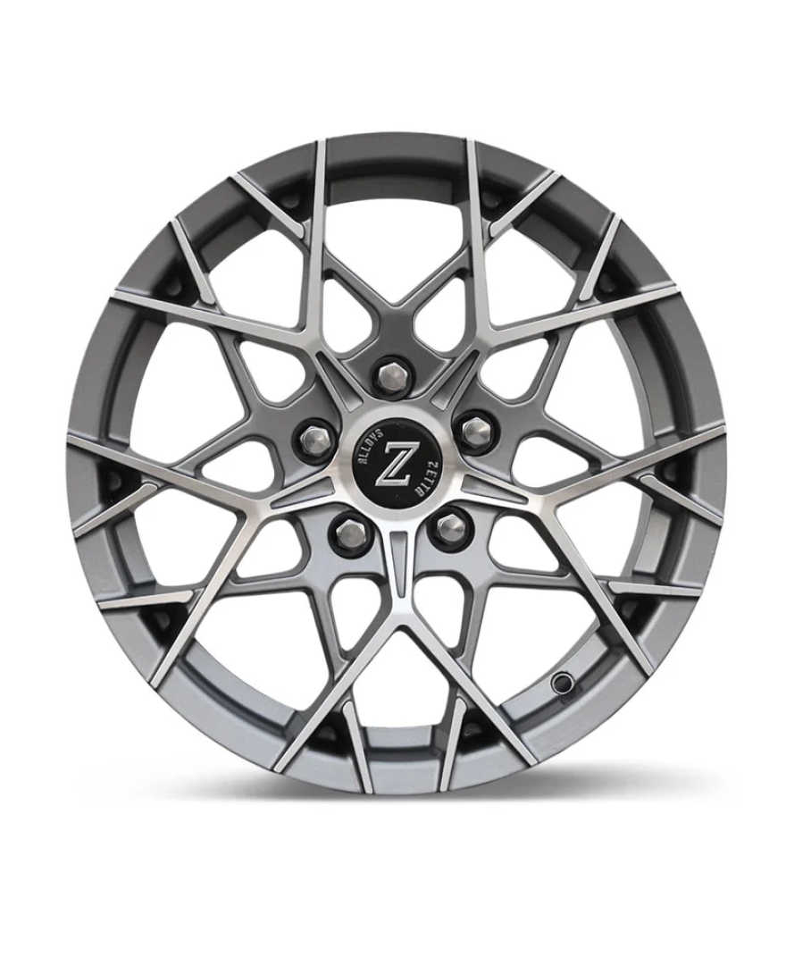 Zetta Alloy Wheels CA-911 16 Inch Gray Machined GM finish PCD 5x114.3 |Size 16x6.5 Inch