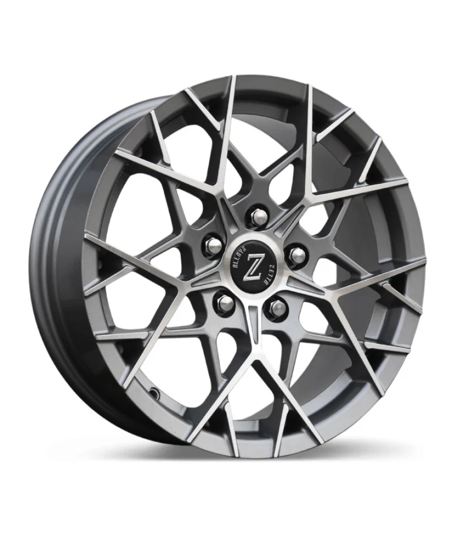 Zetta Alloy Wheels CA-911 16 Inch Gray Machined GM finish PCD 5x114.3 |Size 16x6.5 Inch