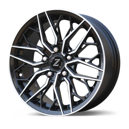 Zetta Alloy Wheels DVL-666 16 Inch Black Machined BM finish PCD 5x100 |Size 16x6.5 Inch