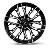 Zetta Alloy Wheels DVL-666 16 Inch Black Machined BM finish PCD 5x100 |Size 16x6.5 Inch