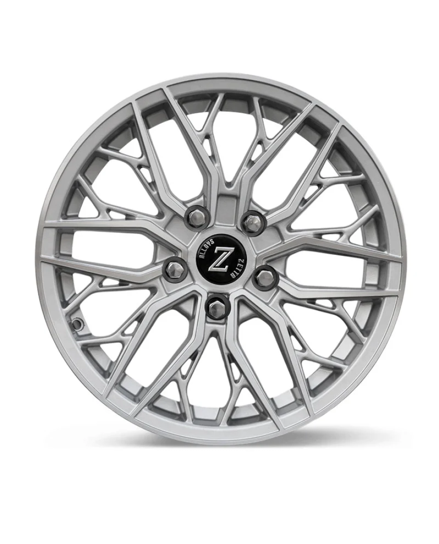 Zetta Alloy Wheels DVL-666 16 Inch Silver Machined SM finish PCD 5x114.3 |Size 16x6.5 Inch