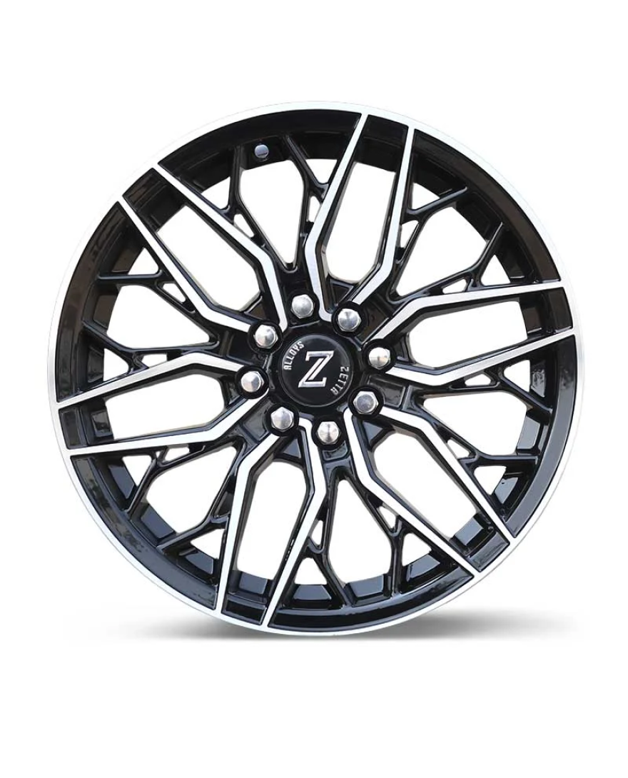 Zetta Alloy Wheels DVL-666 16 Inch Black Machined BM finish PCD 8x100x108 |Size 16x6.5 Inch