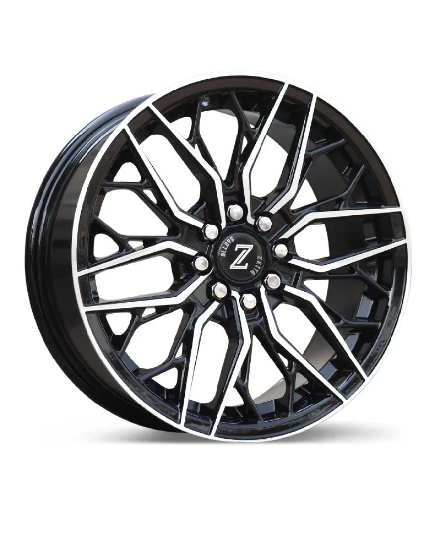 Zetta Alloy Wheels DVL-666 16 Inch Black Machined BM finish PCD 8x100x108 |Size 16x6.5 Inch