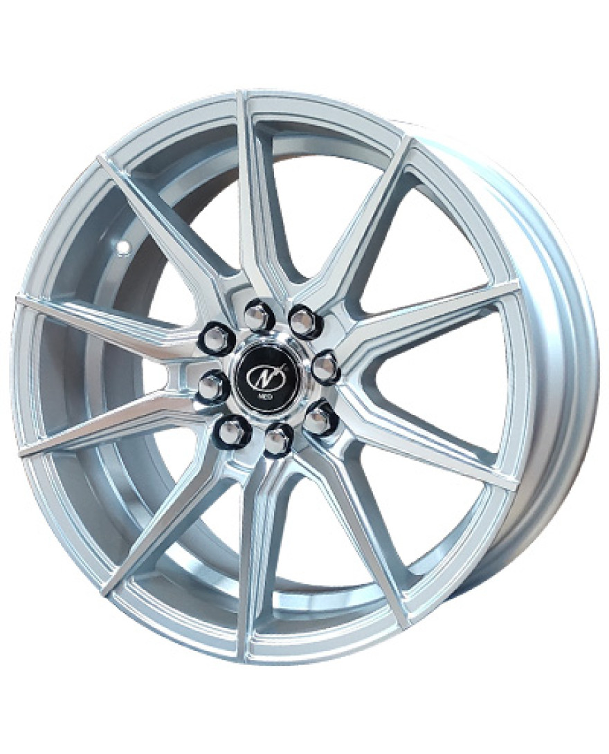 Drive in Silver Machined finish. The Size of alloy wheel is 16x7 inch and the PCD is 8x100/108(SET OF 4)