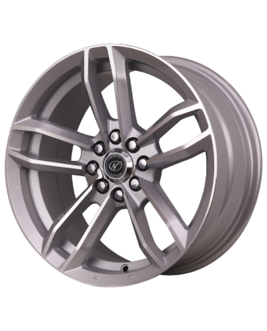 Mercury in Silver Machined finish. The Size of alloy wheel is 16x7.5 inch and the PCD is 8x100/108
