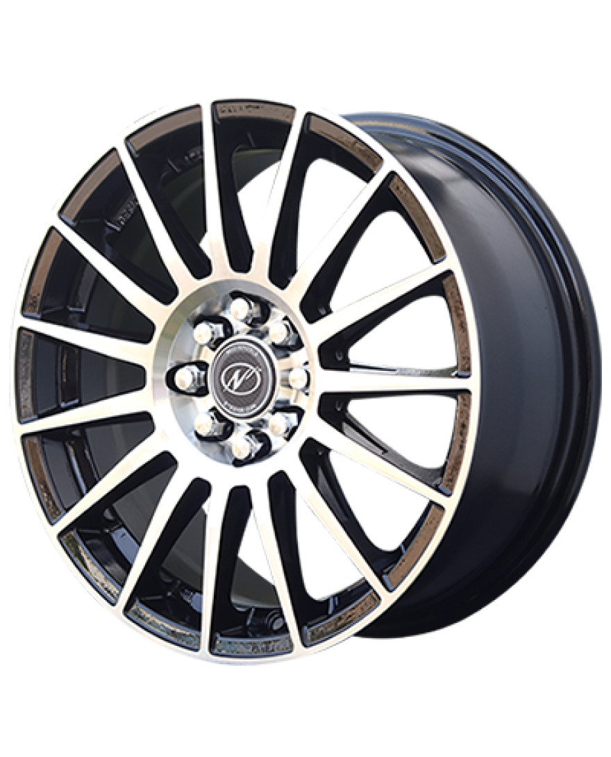 Scorpion in Black Machined finish. The Size of alloy wheel is 16x7 inch and the PCD is 8x100/108(SET OF 4)