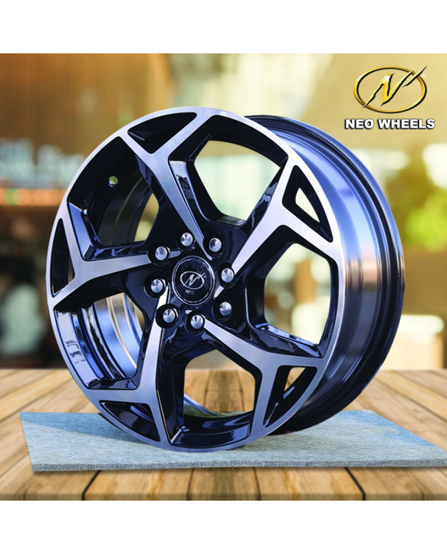 Power in Black Machined finish. The Size of alloy wheel is 16x7.5 inch and the PCD is 8x100/108(SET OF 4)