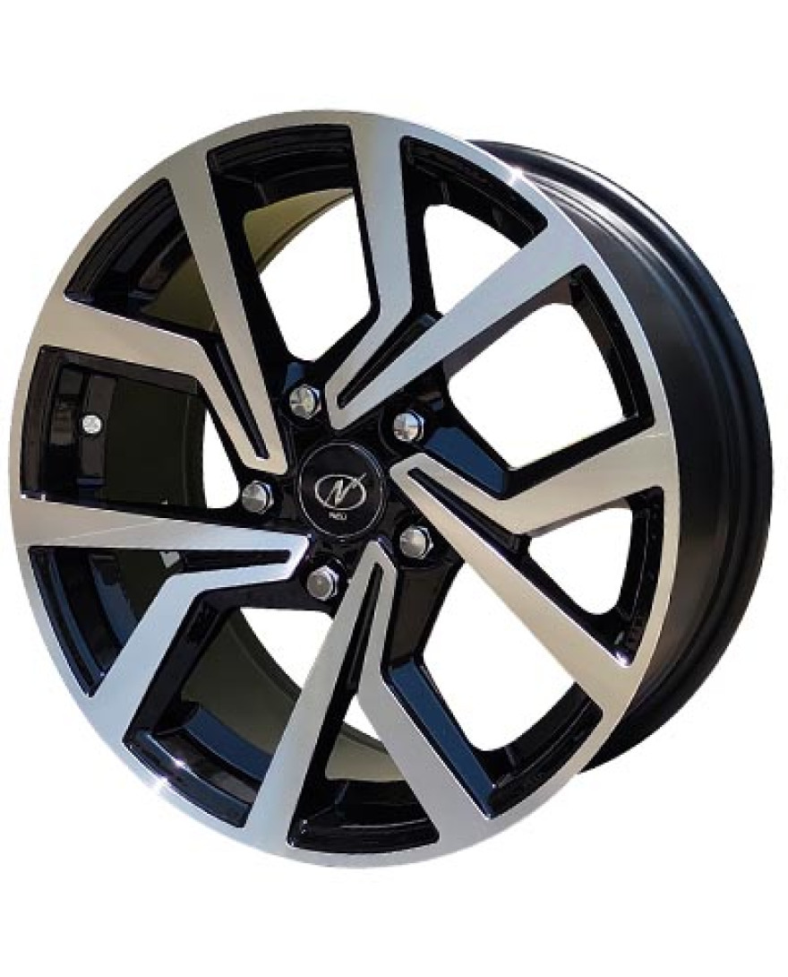 Pulse in Black Machined finish. The Size of alloy wheel is 16x6.5 inch and the PCD is 5x114.3