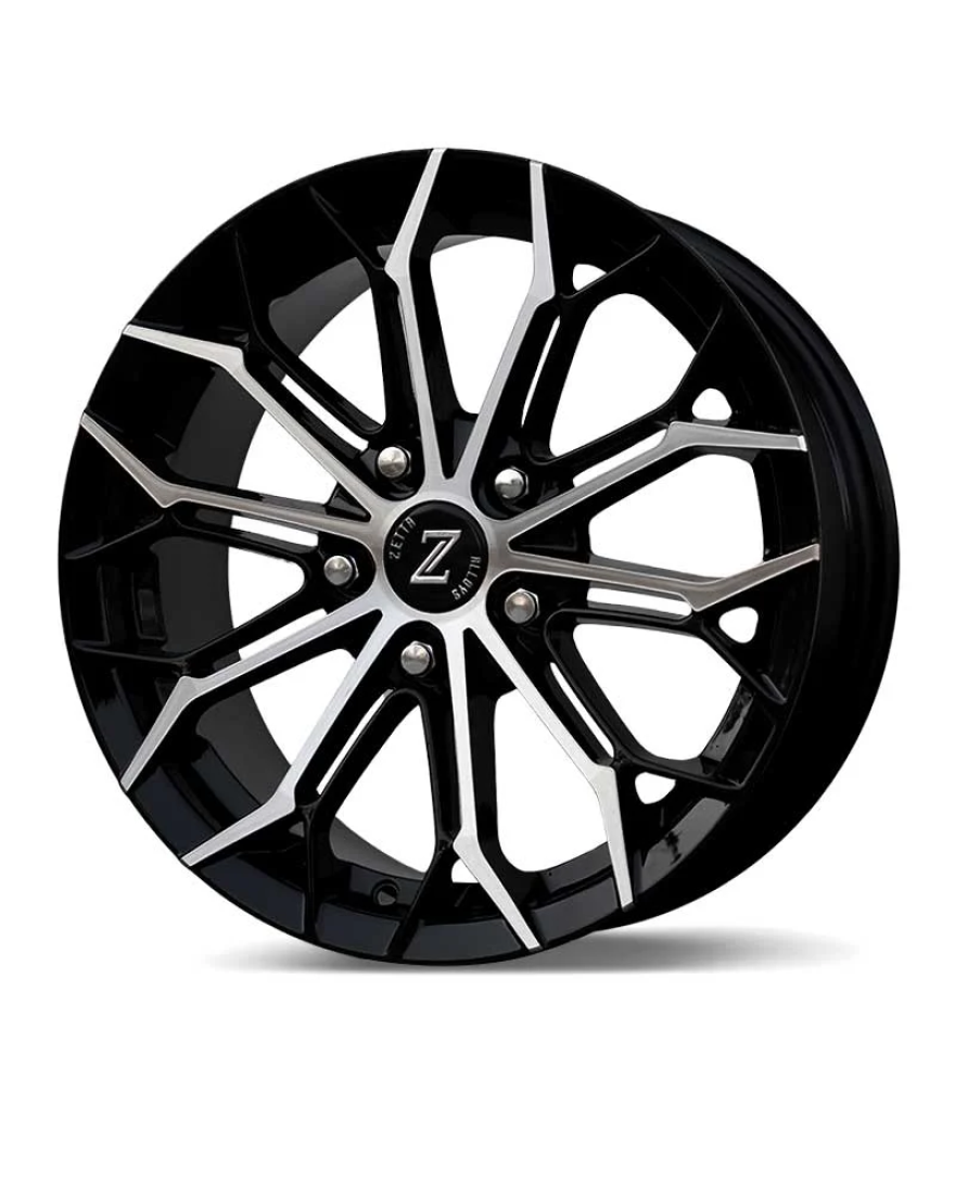 Zetta Alloy Wheels SK-71 16 Inch Black Machined BM finish PCD 5x114.3 |Size 16x6.5 Inch