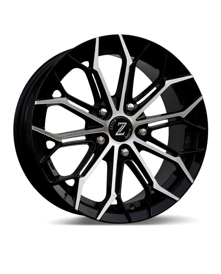 Zetta Alloy Wheels SK-71 16 Inch Black Machined BM finish PCD 5x114.3 |Size 16x6.5 Inch