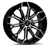Zetta Alloy Wheels SK-71 16 Inch Black Machined BM finish PCD 5x114.3 |Size 16x6.5 Inch