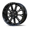 Zetta Alloy Wheels SK-71 16 Inch Candy Black Machined CBM finish PCD 5x114.3 |Size 16x6.5 Inch