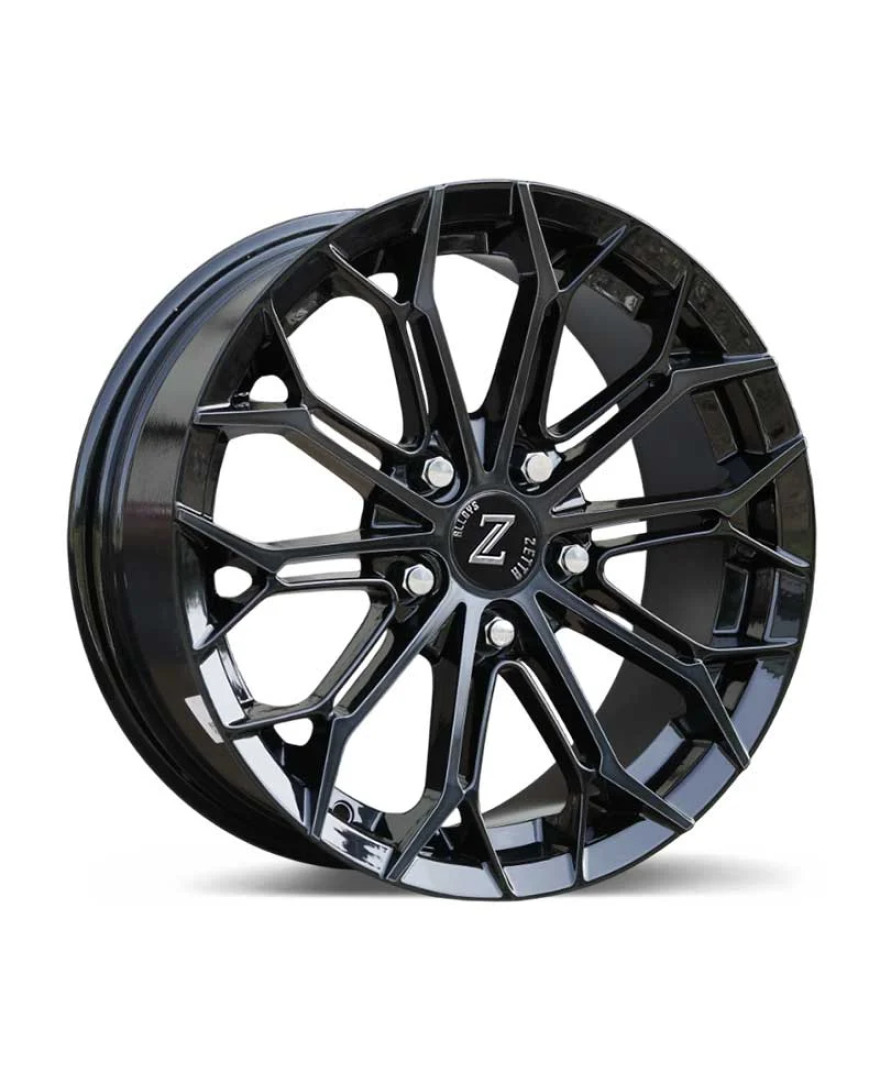 Zetta Alloy Wheels SK-71 16 Inch Candy Black Machined CBM finish PCD 5x114.3 |Size 16x6.5 Inch