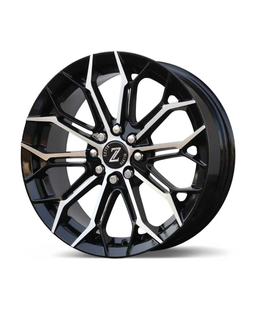 Zetta Alloy Wheels SK-17 16 Inch Black Machined BM finish PCD 8x100x108 |Size 16x6.5 Inch