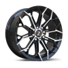 Zetta Alloy Wheels SK-17 16 Inch Black Machined BM finish PCD 8x100x108 |Size 16x6.5 Inch