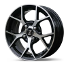 Zetta Alloy Wheels SOS-100 16 Inch Black Machined BM finish PCD 4x100 |Size 16x6.5 Inch