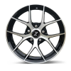Zetta Alloy Wheels SOS-100 16 Inch Black Machined BM finish PCD 5x100 | Size 16x6.5 Inch