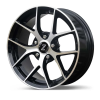 Zetta Alloy Wheels SOS-100 16 Inch Black Machined BM finish PCD 5x114.3 | Size 16x6.5 Inch