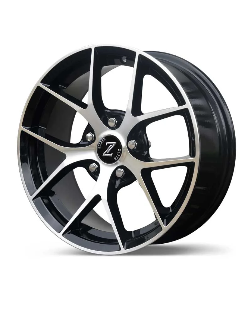 Zetta Alloy Wheels SOS-100 16 Inch Black Machined BM finish PCD 5x114.3 | Size 16x6.5 Inch