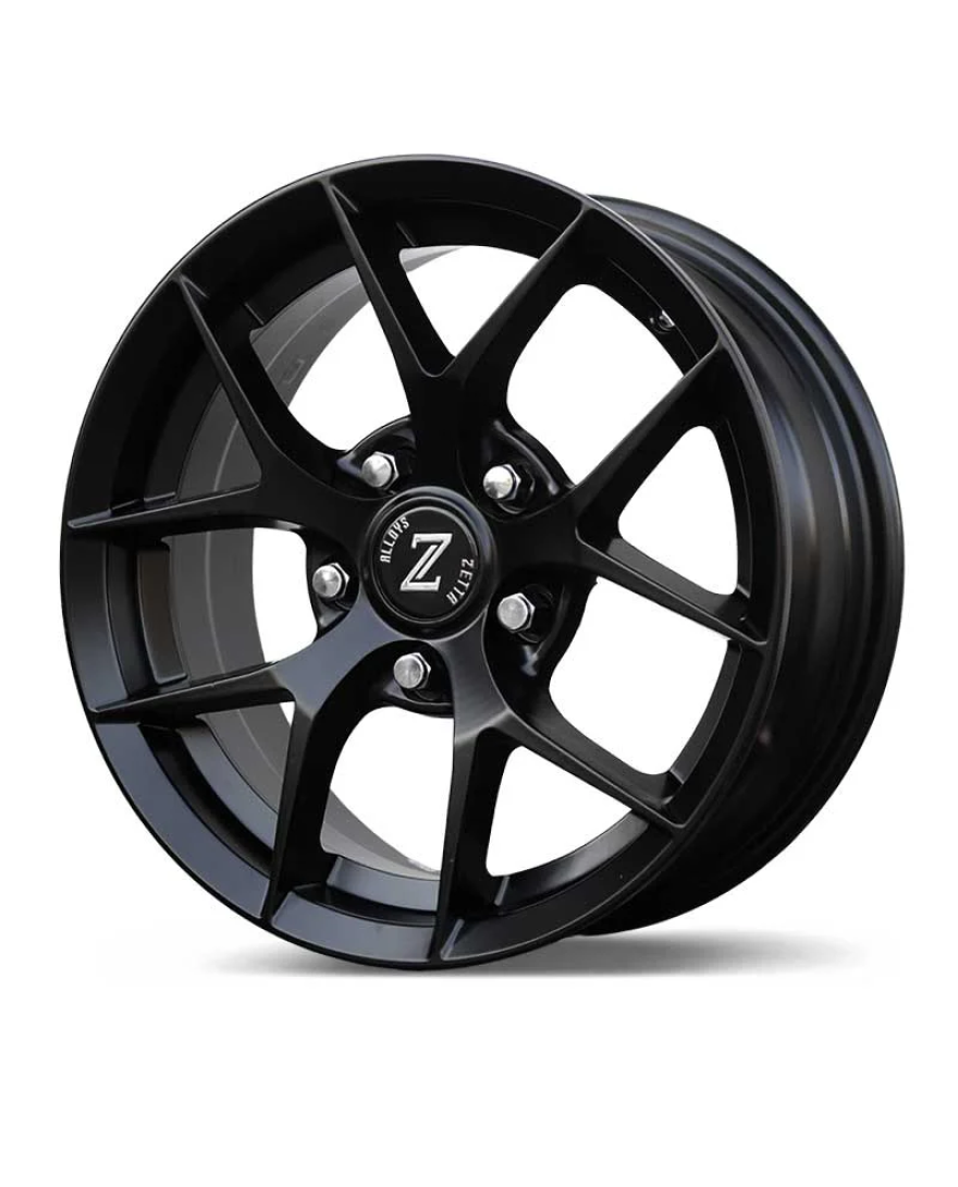 Zetta Alloy Wheels SOS-100 16 Inch Satin Black SB finish PCD 5x114.3 | Size 16x6.5 Inch