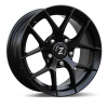 Zetta Alloy Wheels SOS-100 16 Inch Satin Black SB finish PCD 5x114.3 | Size 16x6.5 Inch