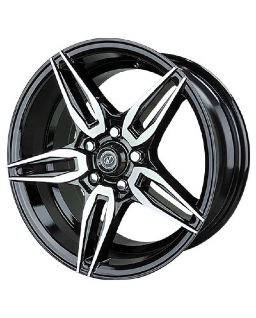 Steam in Black Machined finish. The Size of alloy wheel is 16x7 inch and the PCD is 5x114.3