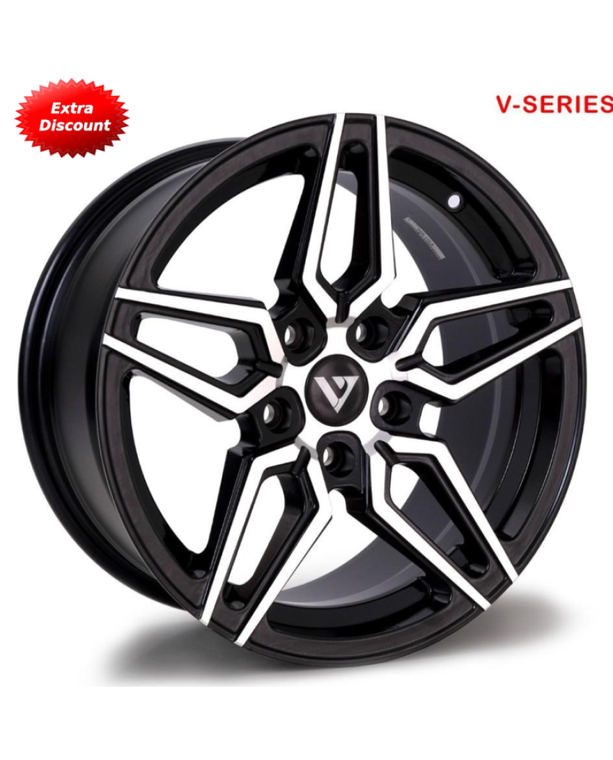 V-5122 in BM.The Size of alloy wheel is 16x7 inch and the PCD is 4x100