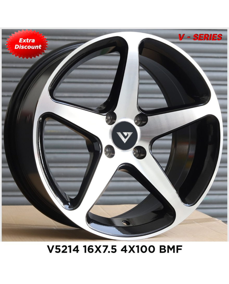 V-5124 in BMF.The Size of alloy wheel is 16x7.5 inch and the PCD is 4x100
