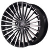 Surya 16 Inch Black Machined BM finish PCD 5x100 | Size 16 inch