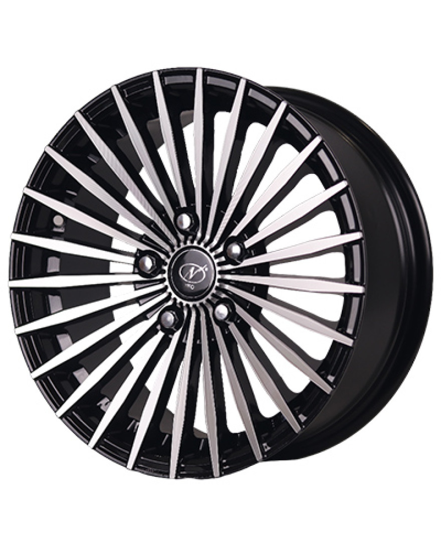 Surya 16 Inch Black Machined BM finish PCD 5x100 | Size 16 inch