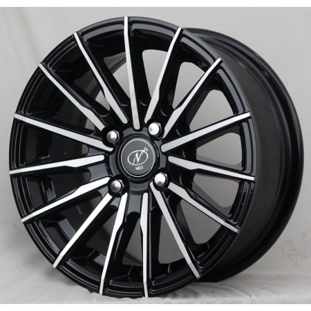 NeoWheel Matrix 16 Inch Black Machined BM finish PCD 4x100 | Size 16X7 Inch