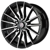 Matrix 16 Inch Black Machined BM finish PCD 5x100 | Size 16X7 Inch