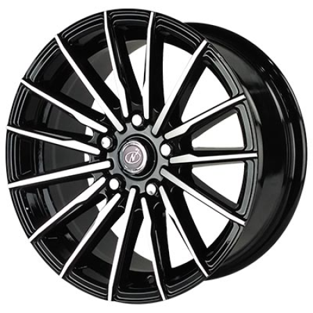 Matrix 16 Inch Black Machined BM finish PCD 5x100 | Size 16X7 Inch