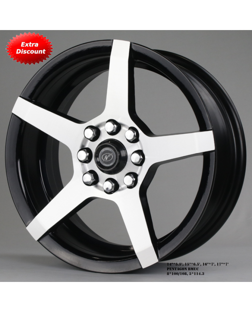 NeoWheel Pantagon 16 Inch BMUC Finish PCD 8x100/108 | Size 16x7 inch