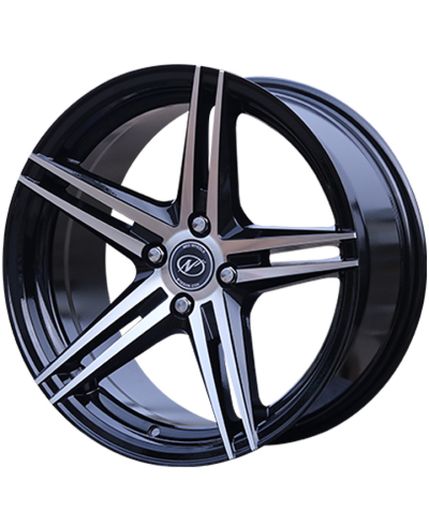 Atlas in Black Machined finish. The Size of alloy wheel is 17x8 inch and the PCD is 4x100(SET OF 4)