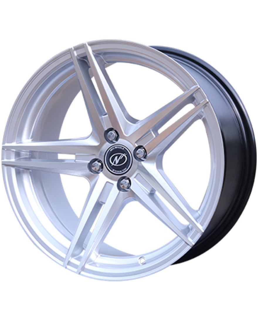 Atlas in Hyper Silver finish. The Size of alloy wheel is 17x8 inch and the PCD is 4x100(SET OF 4)