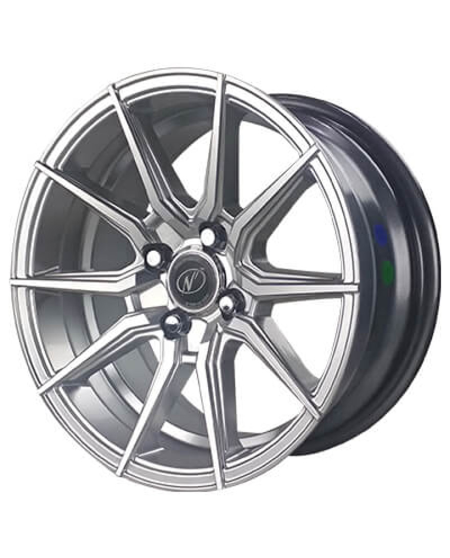Drive in Hyper Silver Machined finish. The Size of alloy wheel is 17x8 inch and the PCD is 4x100(SET OF 4)