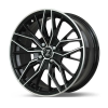 Zetta Alloy Wheels MS-007 17 Inch Black Machined BM finish PCD 4x100 | Size 17x7 Inch