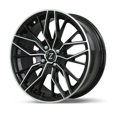 Zetta Alloy Wheels MS-007 17 Inch Black Machined BM finish PCD 4x100 | Size 17x7 Inch
