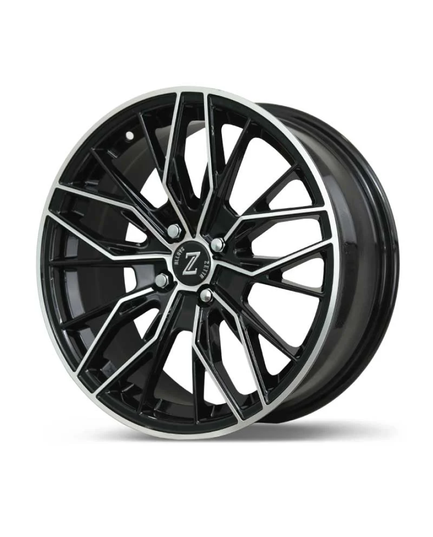 Zetta Alloy Wheels MS-007 17 Inch Black Machined BM finish PCD 4x100 | Size 17x7 Inch