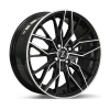 Zetta Alloy Wheels MS-007 17 Inch Black Machined BM finish PCD 4x100 | Size 17x7 Inch