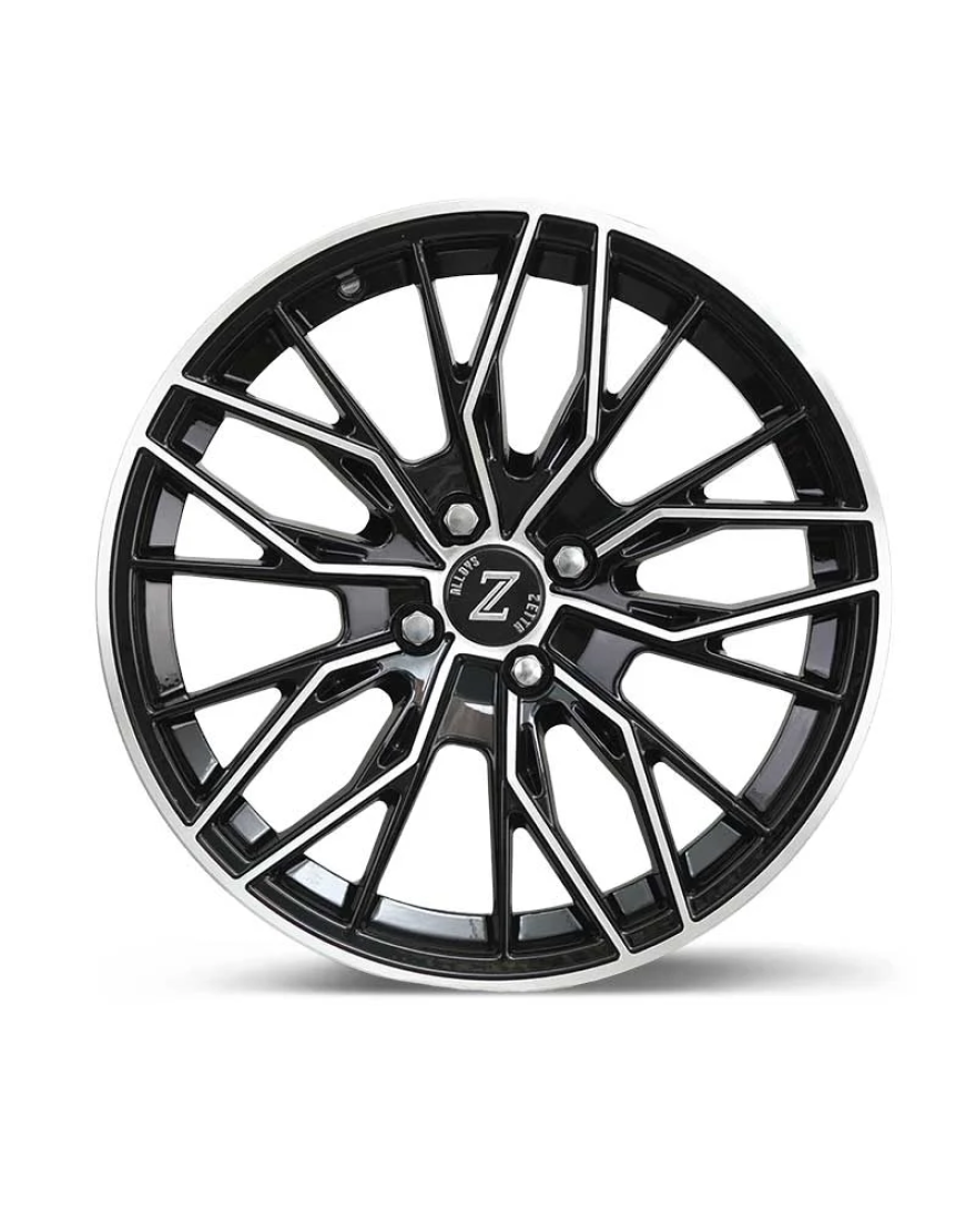 Zetta Alloy Wheels MS-007 17 Inch Black Machined BM finish PCD 4x100 | Size 17x7 Inch