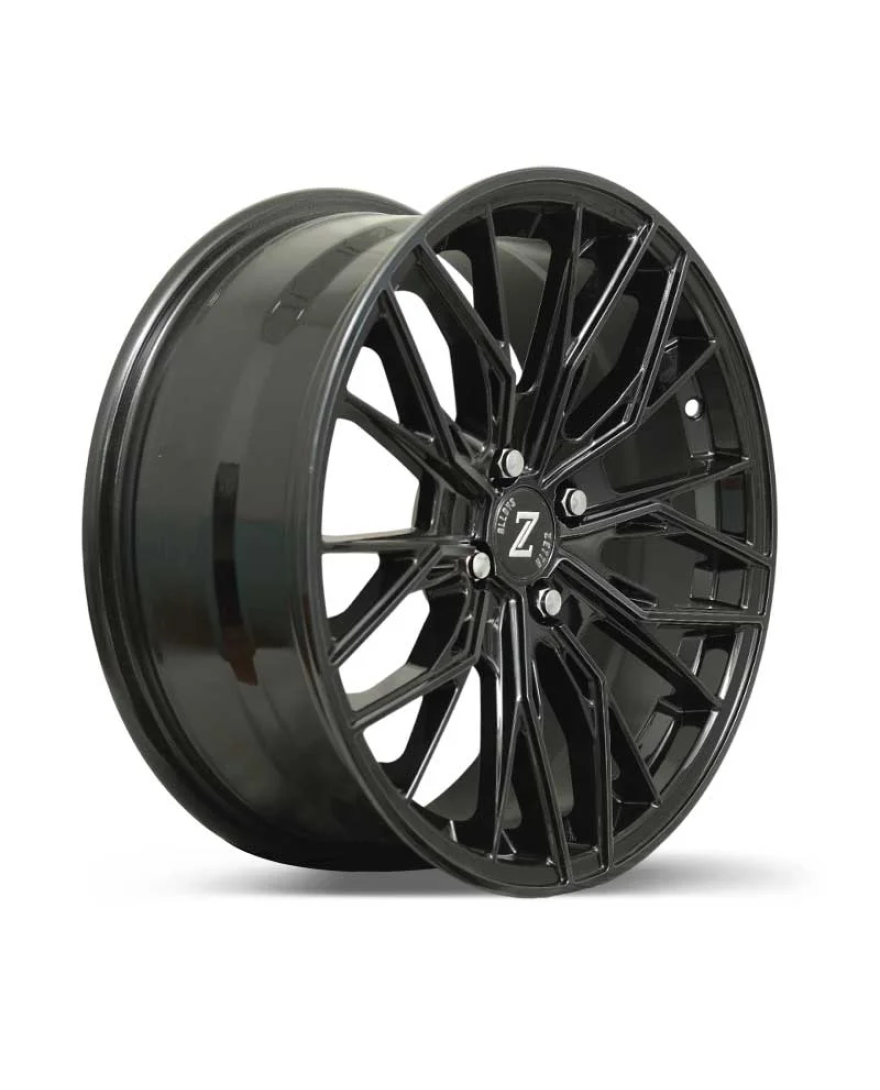 Zetta Alloy Wheels MS-007 17 Inch Candy Black Machined CBM finish PCD 4x100 | Size 17x7 Inch