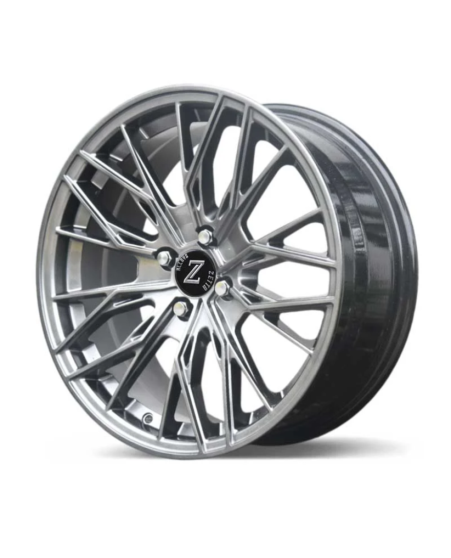 Zetta Alloy Wheels MS-007 17 Inch Hyper Black HB finish PCD 4x100 | Size 17x7 Inch