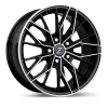 Zetta Alloy Wheels MS-007 17 Inch Black Machined BM finish PCD 5x100 | Size 17x7 Inch