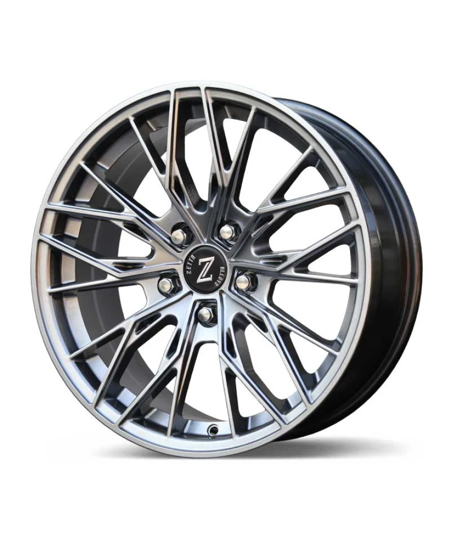 Zetta Alloy Wheels MS-007 17 Inch Hyper Black HB finish PCD 5x100 | Size 17x7 Inch